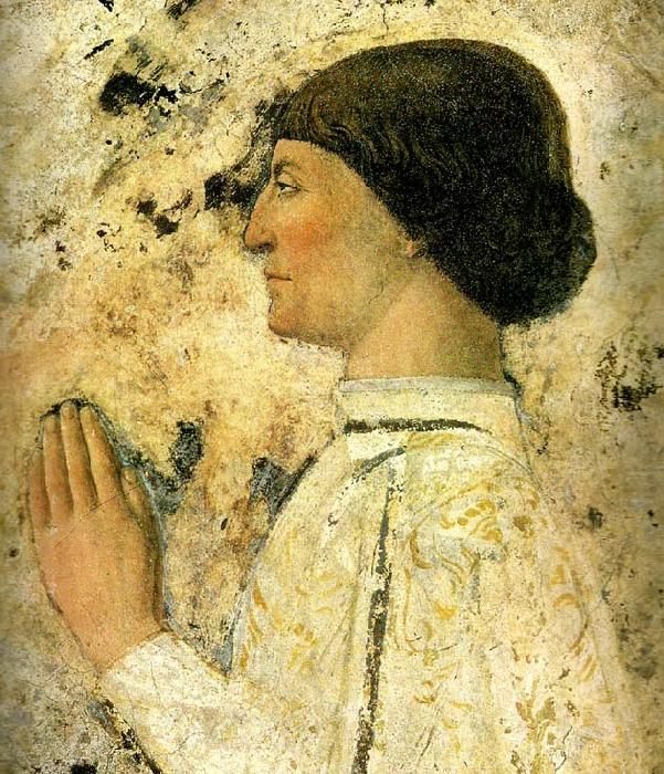 Piero della Francesca sigismondo malatesta, detail from st sigismund and china oil painting image